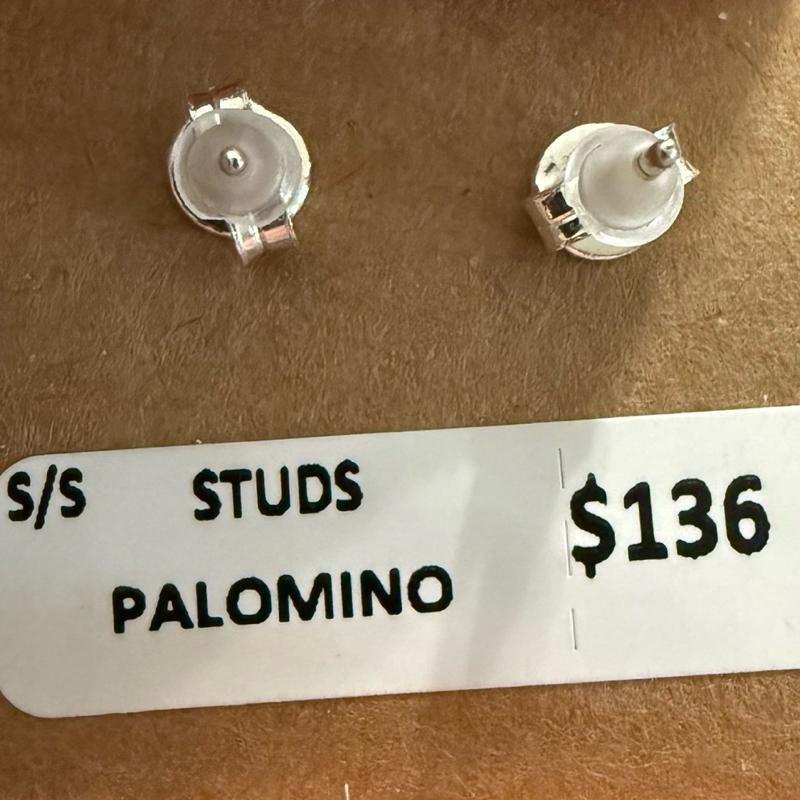 Palamino Southwestern .925 Solid Sterling Silver Natural Stone Stud Earrings