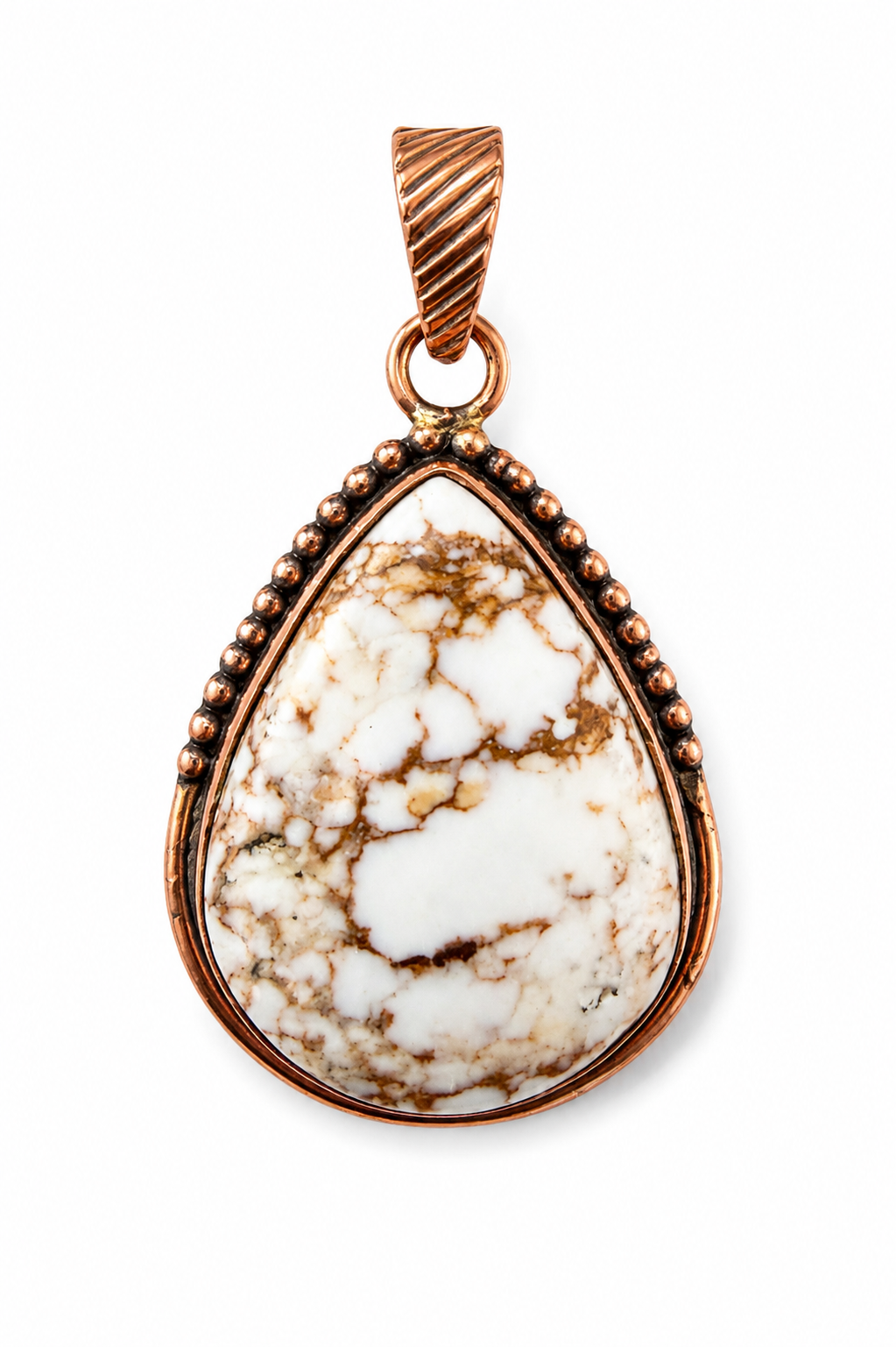 Wild Horse Jasper Pure Copper Pendant