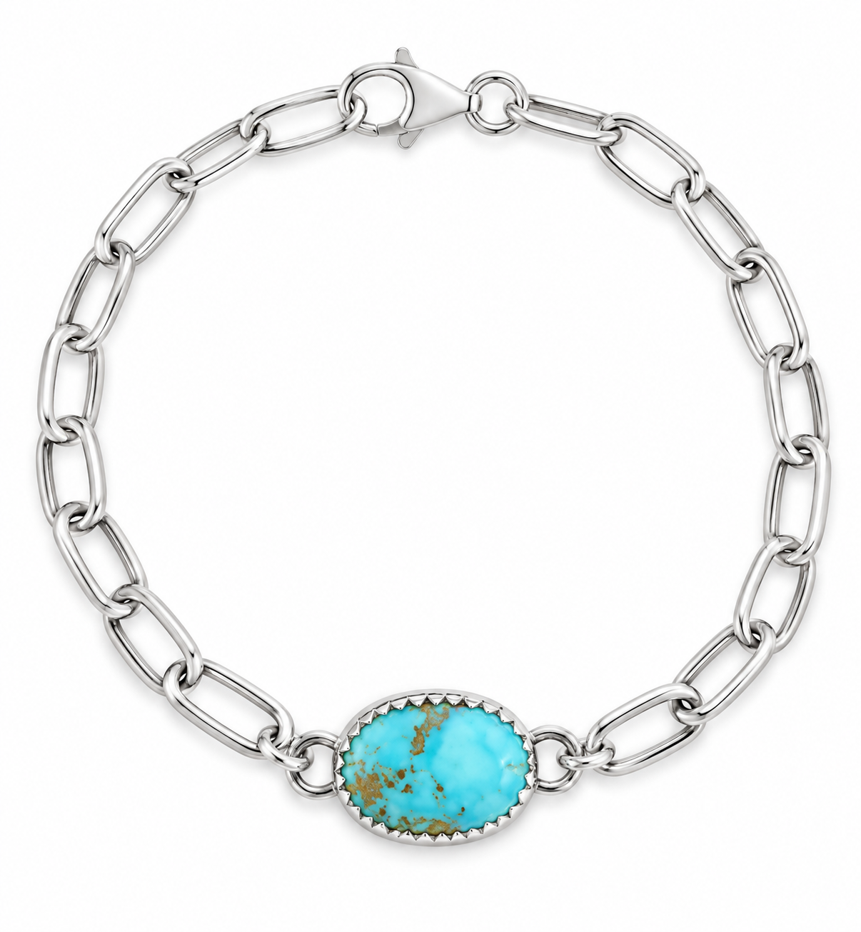 Blue Bird Turquoise .925 Sterling Silver Bracelet
