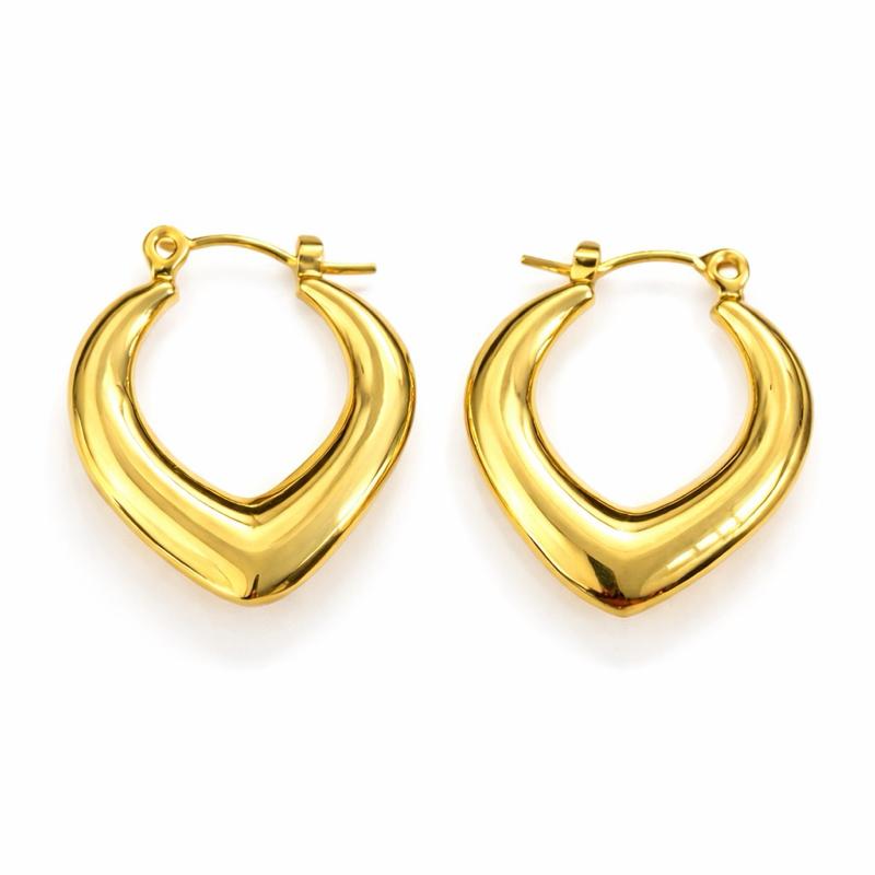 Stainless Steel Boho Hoop Earrings