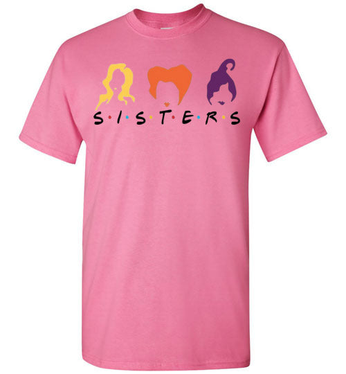 Witch Sisters Halloween Fall Graphic Tee Shirt Top