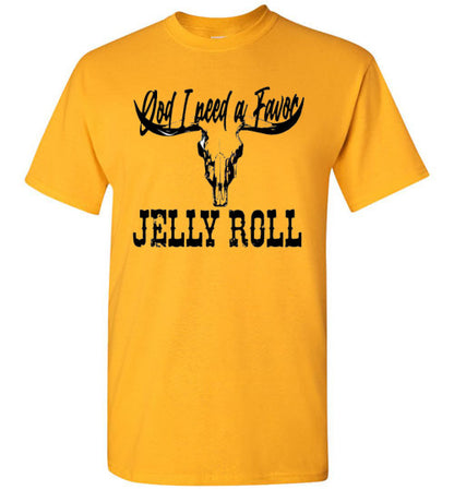 Jelly Roll God I Need A Favor Country Music Graphic Tee Shirt Top