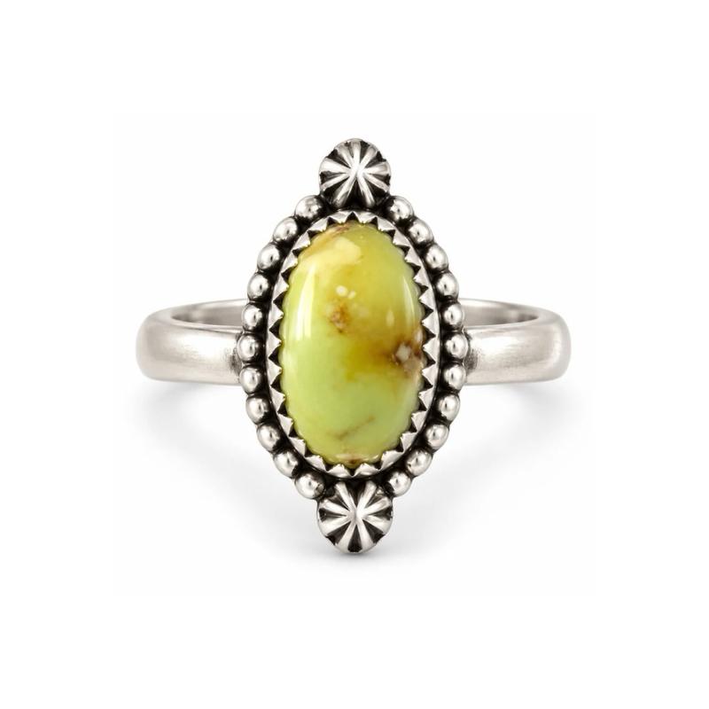 Size 10 Palamino Veriscite Ring .925 Solid Sterling Silver