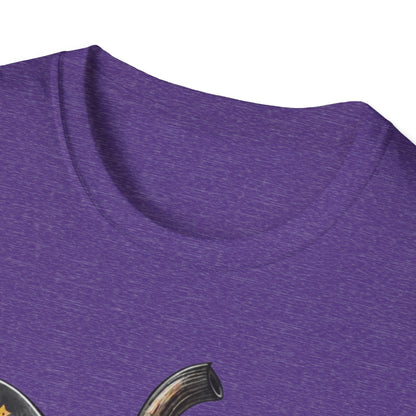 Festive Pumpkin Unisex Softstyle T-Shirt, Fall Fashion Tee, Halloween Shirt, Casual Autumn Wear, Seasonal Gift