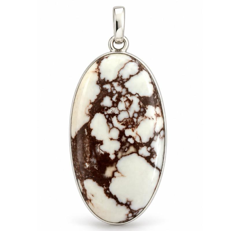Wild Horse Jasper .925 Sterling Silver Pendant