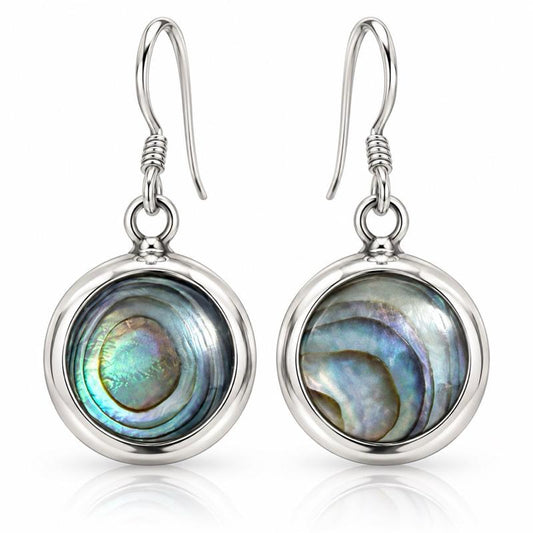 Abalone Shell .925 Sterling Silver Earrings
