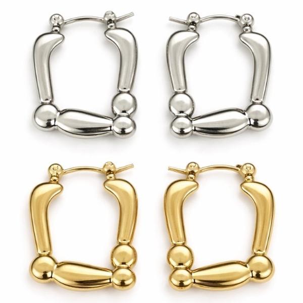 Stainless Steel Boho Hoop Earrings