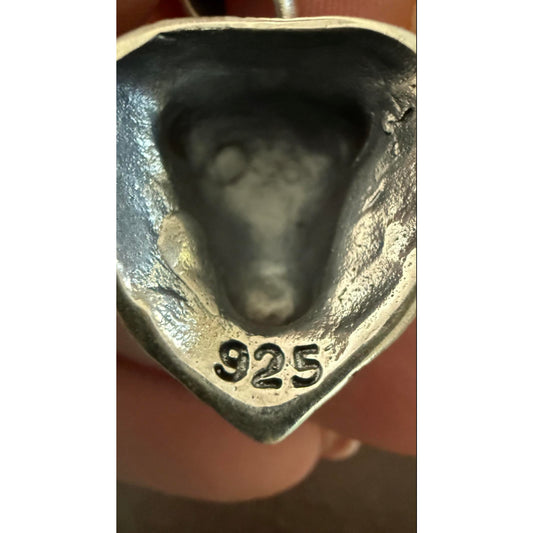 .925 Solid Sterling Silver Bull Head
