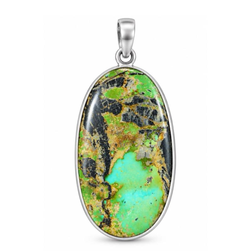 Blackjack Turquoise .925 Sterling Silver Pendant