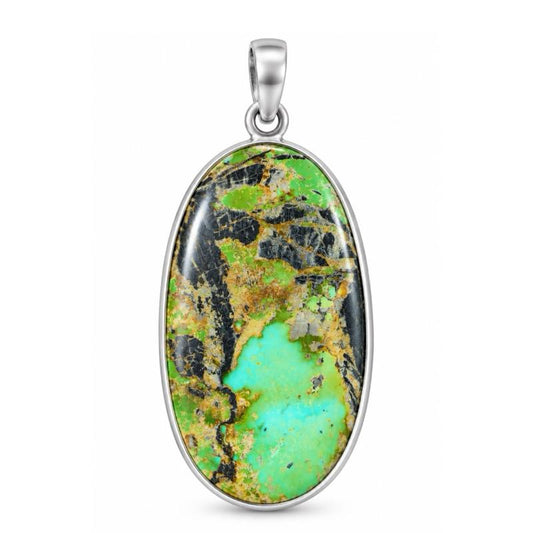Blackjack Turquoise .925 Sterling Silver Pendant