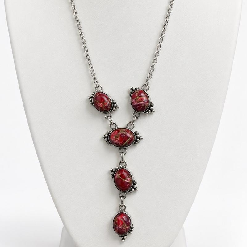 Sterling Overlay / Plated Natural Stone Necklaces
