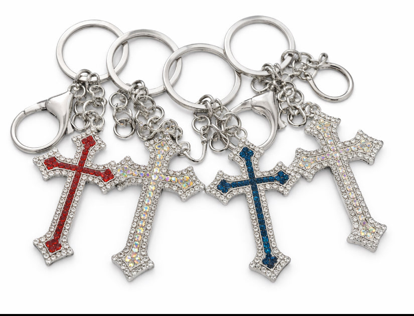 Cross Keychain Purse Bag Charm