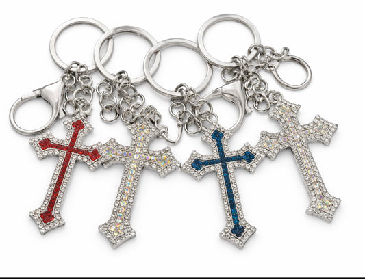 Cross Keychain Purse Bag Charm