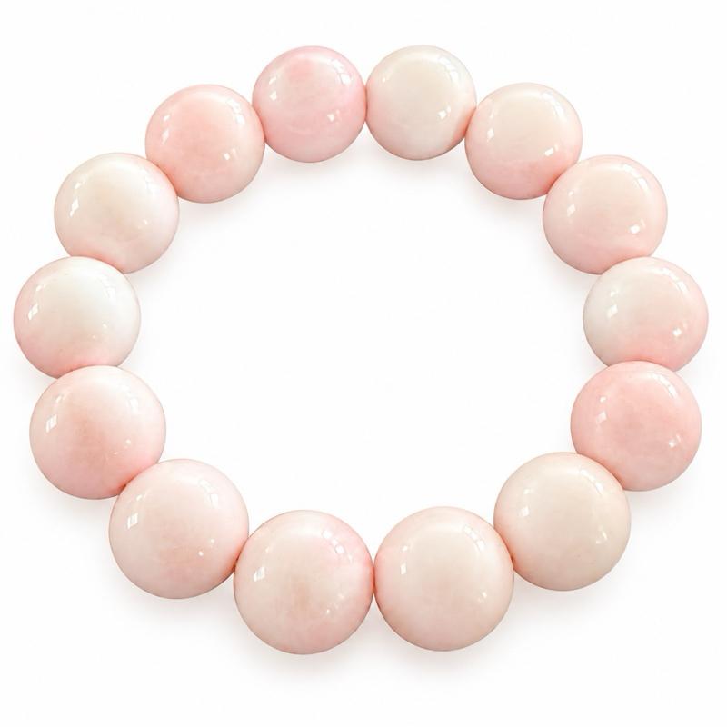 Pink Conch Shell Beaded Bracelet