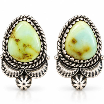Palamino Southwestern .925 Solid Sterling Silver Natural Stone Stud Earrings