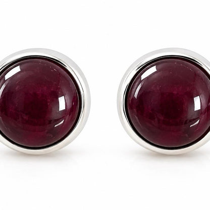 8.7 mm Purple Spiny Stud .925 Sterling Silver Earrings