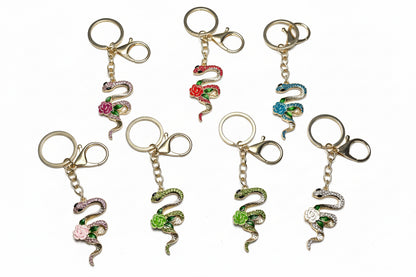 Snake Salamander Bag Charm Keychain