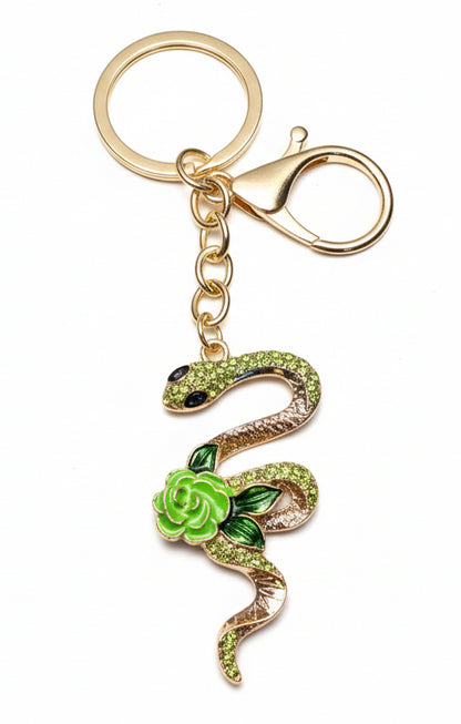 Snake Salamander Bag Charm Keychain