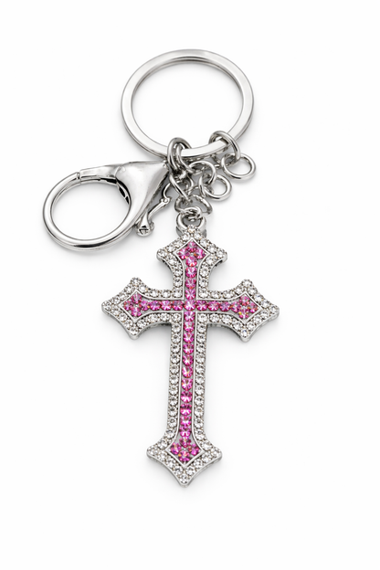 Cross Keychain Purse Bag Charm