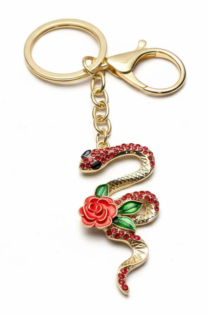 Snake Salamander Bag Charm Keychain