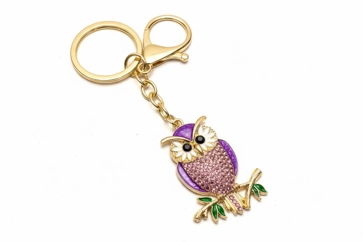 Owl Boho Bag Charm Keychain