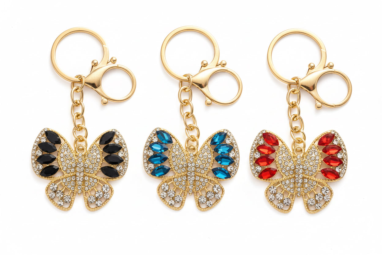 Butterfly Keychain Purse Bag Charm