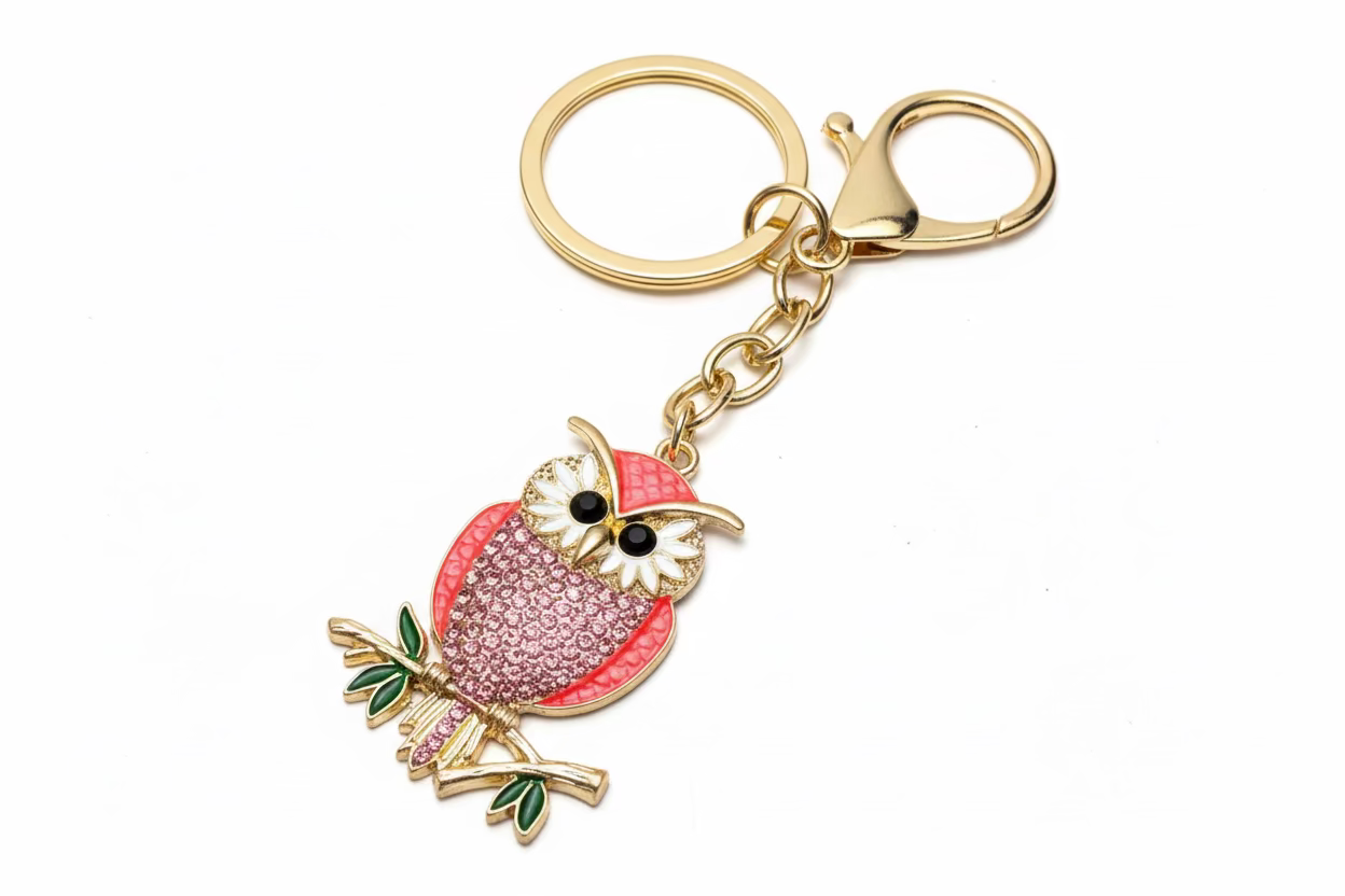 Owl Boho Bag Charm Keychain