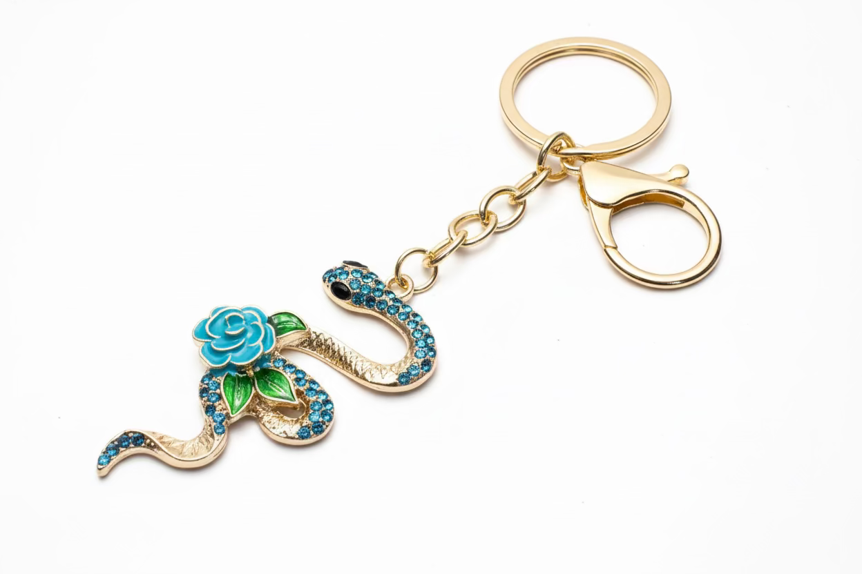 Snake Salamander Bag Charm Keychain