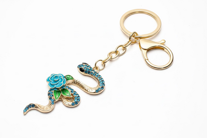 Snake Salamander Bag Charm Keychain