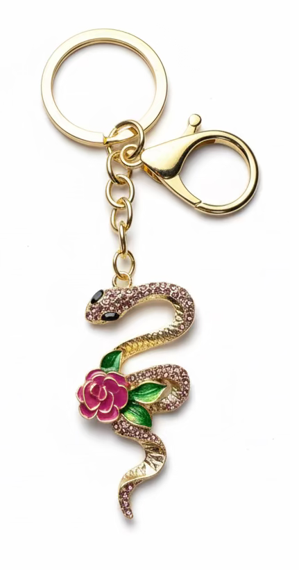 Snake Salamander Bag Charm Keychain