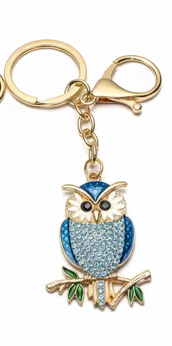Owl Boho Bag Charm Keychain