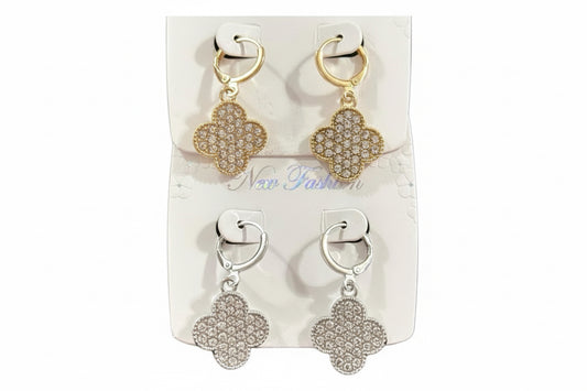 Lucky Clover Dangle Earrings