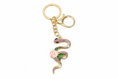 Snake Salamander Bag Charm Keychain
