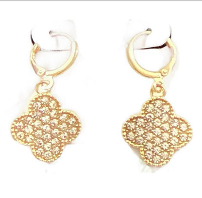 Lucky Clover Dangle Earrings