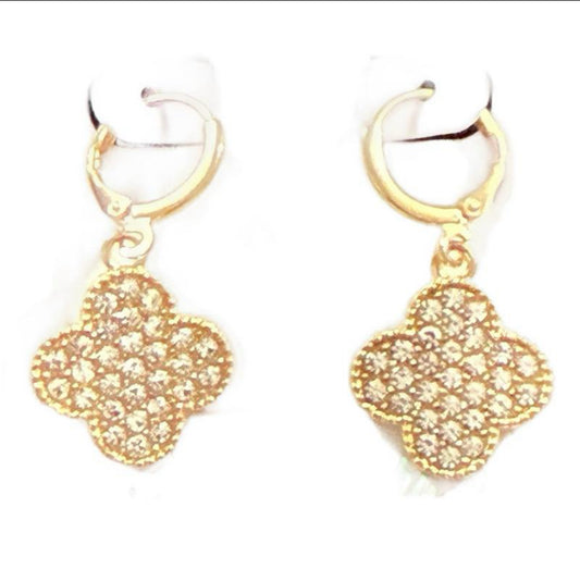 Lucky Clover Dangle Earrings