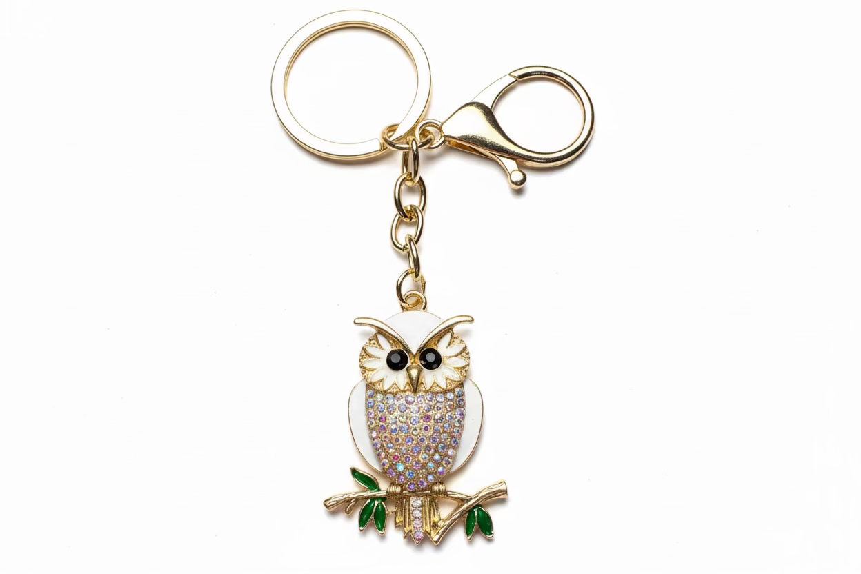 Owl Boho Bag Charm Keychain
