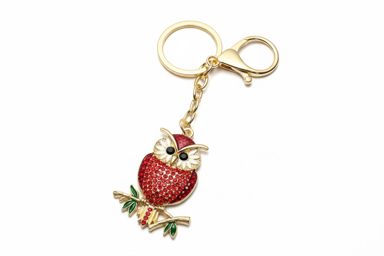Owl Boho Bag Charm Keychain