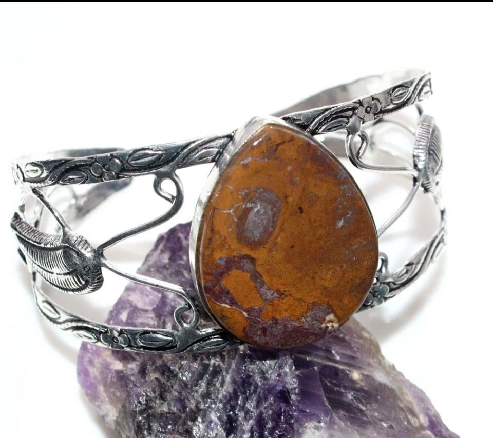 Natural Stone Cuff Bracelets