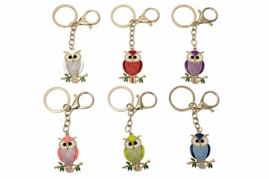 Owl Boho Bag Charm Keychain