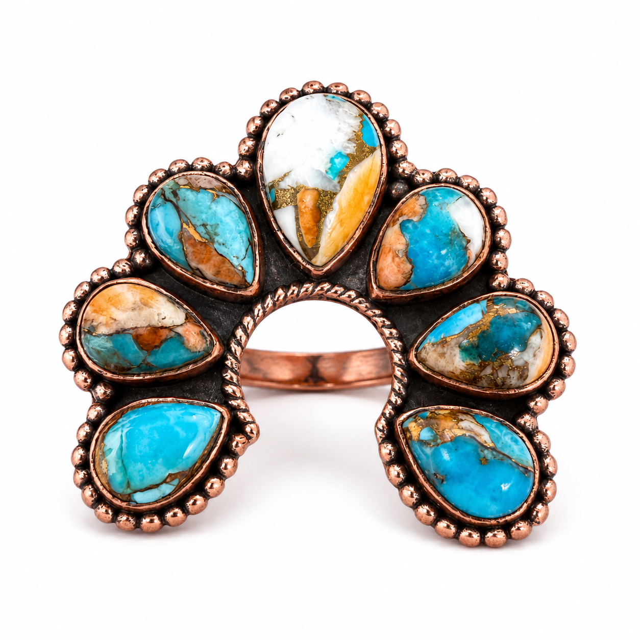 Spiny Oyster Naja Pure Copper Adjustable Ring