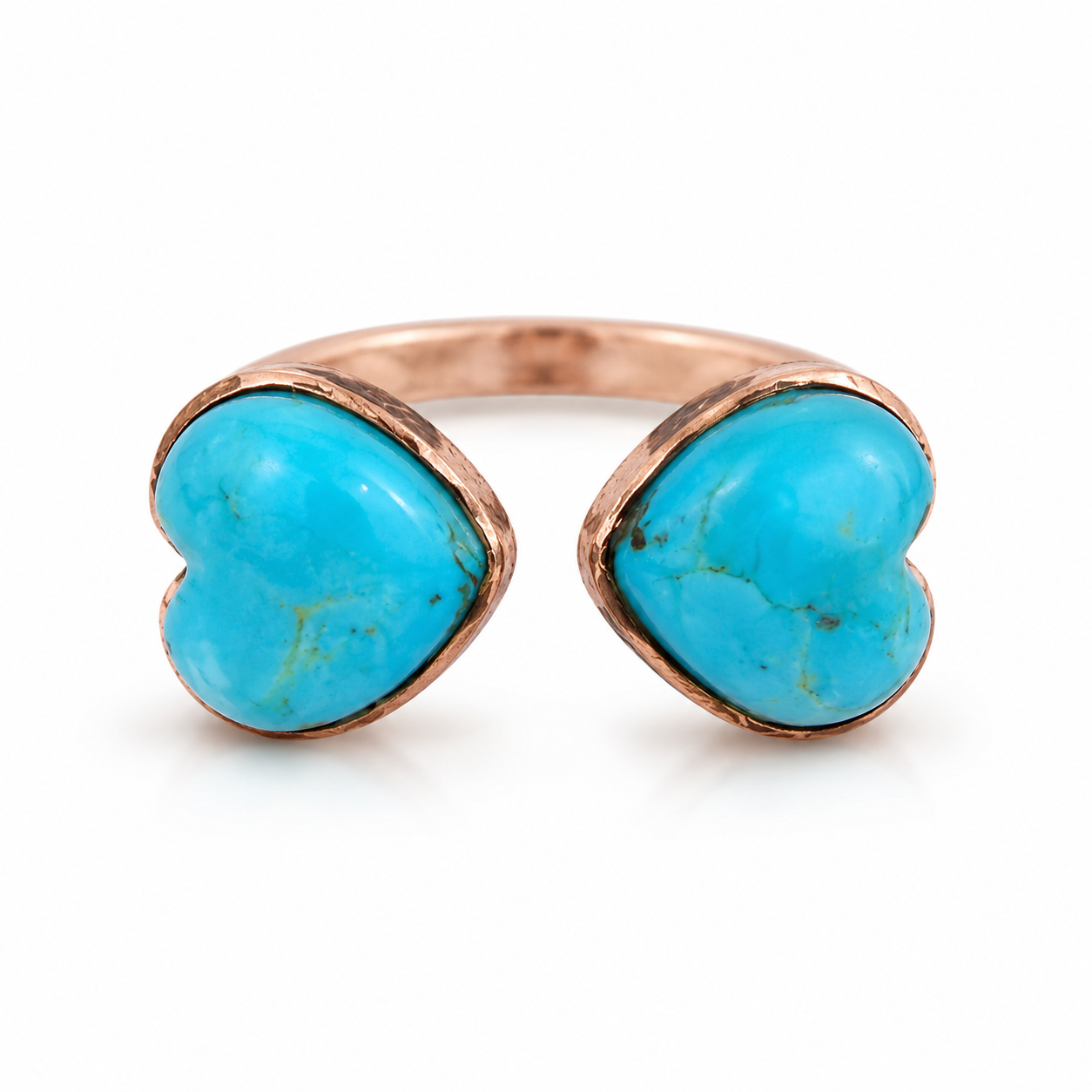 Pure Copper Natural Stone Rings