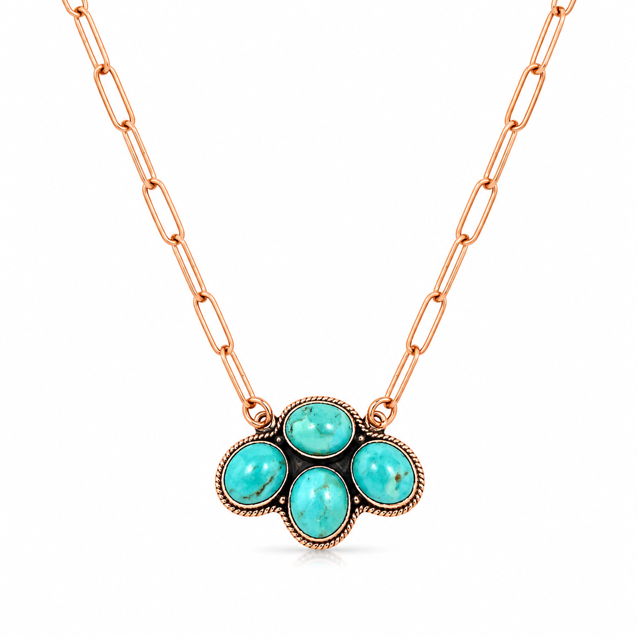 Mojave Turquoise Pure Copper Necklace