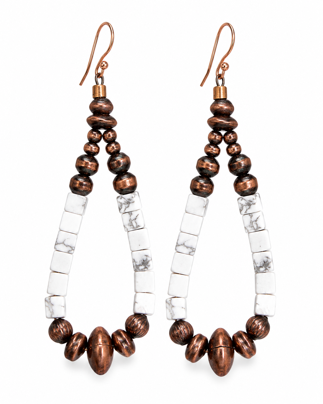 Copper & Natural Stone Earrings