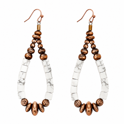 Copper & Natural Stone Earrings