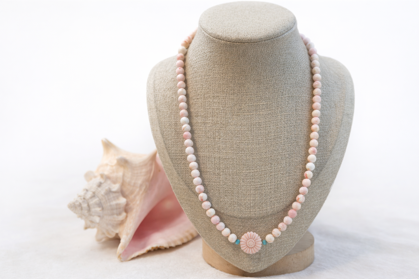 Pink Conch Shell Necklace