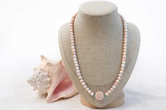 Pink Conch Shell Necklace