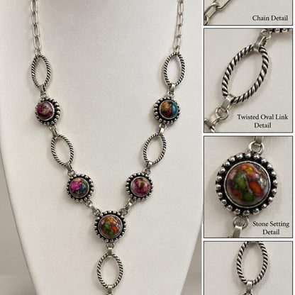 Sterling Overlay / Plated Natural Stone Necklaces