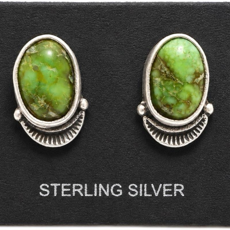Sonoran Mountain Turquoise .925 Solid Sterling Silver Stud Earrings