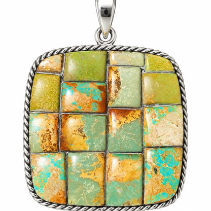 Cobblestones Turquoise .925 Sterling Silver Pendant