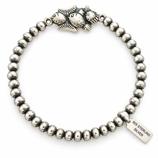 3mm Desert Pearl Beaded White Buffalo Bracelet